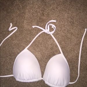 White string bikini top
