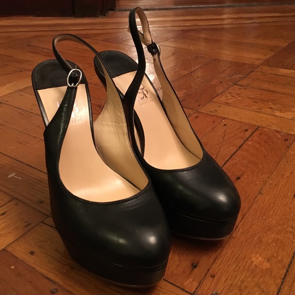 Barney's Co-Op Platform Slingback Heels - 6