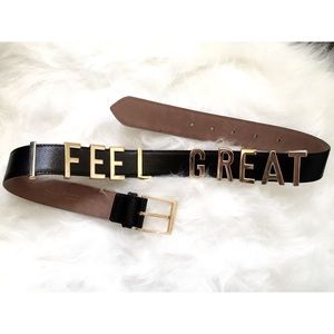 Vintage Authentic Moschino "I Feel Great" Belt