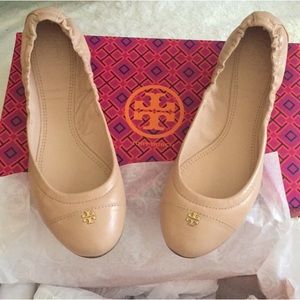 NWT Tory Burch Camellia Pink York Ballet Flat