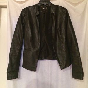 Faux Leather Express Jacket