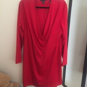 Forever 21+ Plus Draped Surplice Bodycon Dress