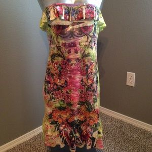 Strapless summer dress