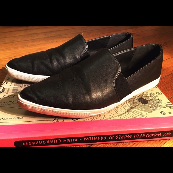 Black slip ons