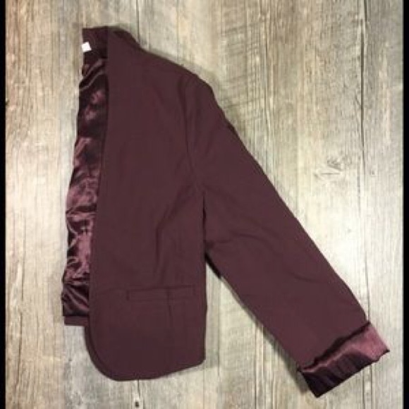 Deep Purple Cropped Blazer