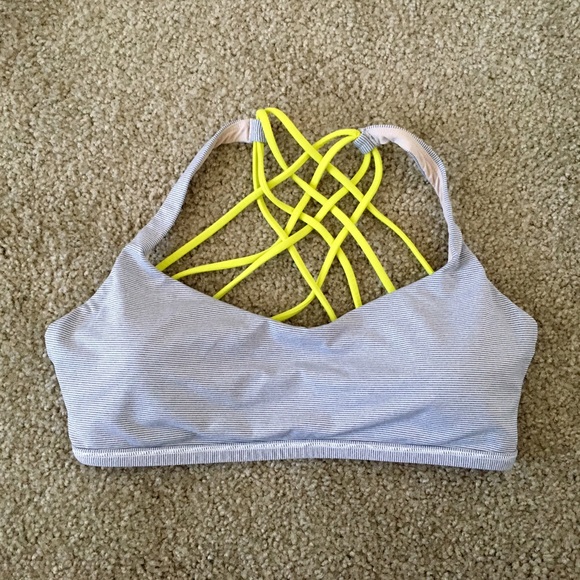 Lululemon Free to be Wild Bra Top Wee Stripe sz 10