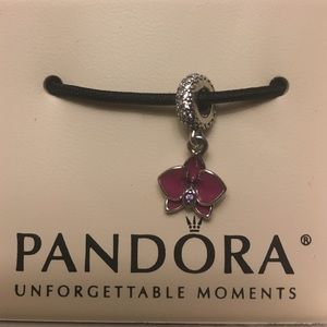 Pandora Orchid charm.