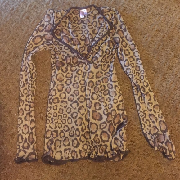 Sweet Pea leopard blouse