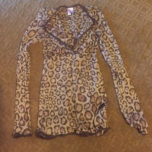 Sweet Pea leopard blouse