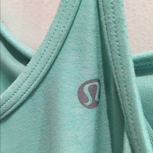 Lululemon Aqua Mint Power Y Tank Size 8