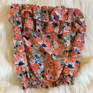 I love h81 Strapless Crop Top S