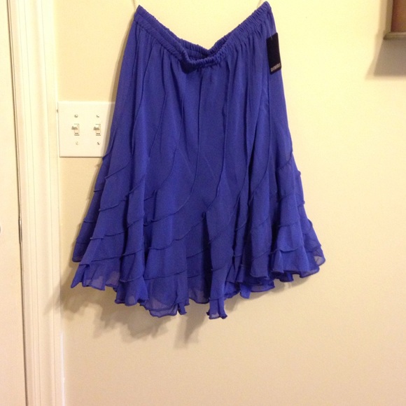 Cobalt blue skirt
