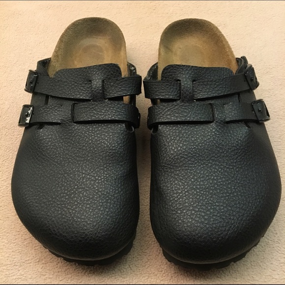 Birkenstock Black Slip-on Mule Shoes