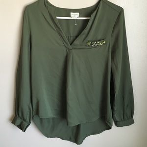 NWOT green blouse