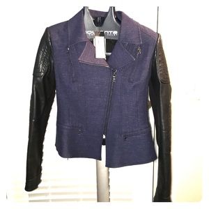 BCBG Leather jacket, gorg marked 1/2 price