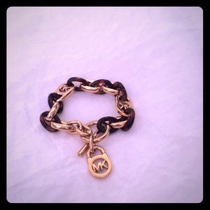 Michael Kors Gold-Tone Link Toggle bracelet