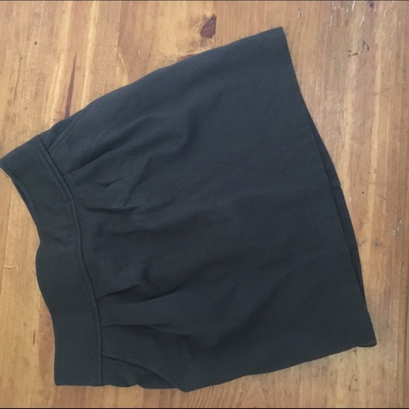 Gray Mini Skirt with Pockets