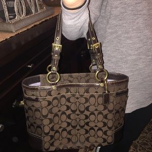 Coach Signature Bucket Tote