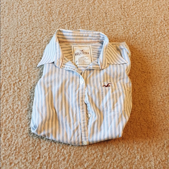 Hollister Striped Button-Up Shirt