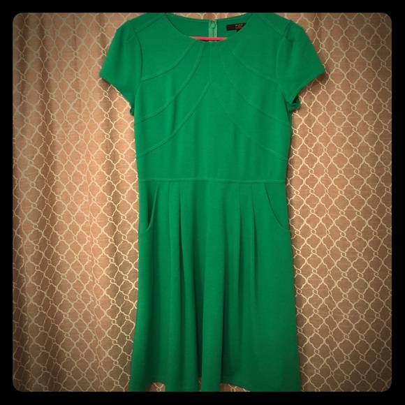 Green Alex Marie Dress with Pockets