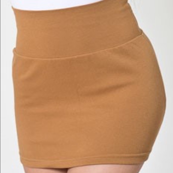 camel bodycon skirt