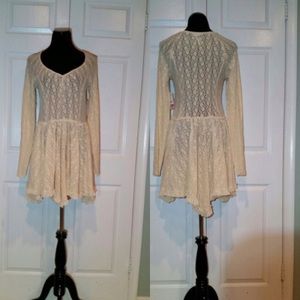 Free people look both ways lace slip dress