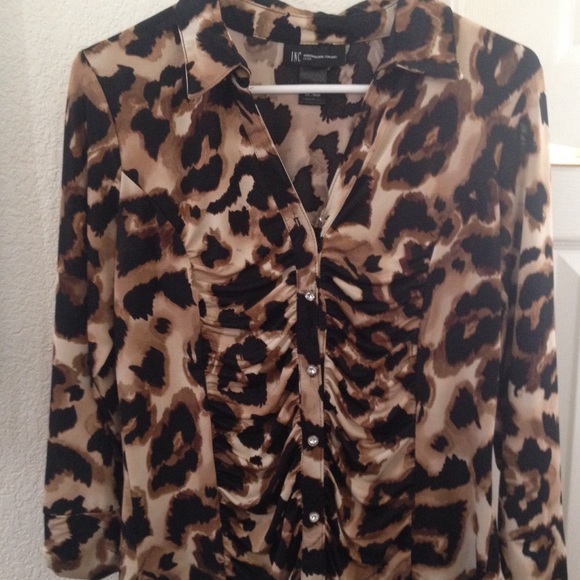 Leopard print blouse