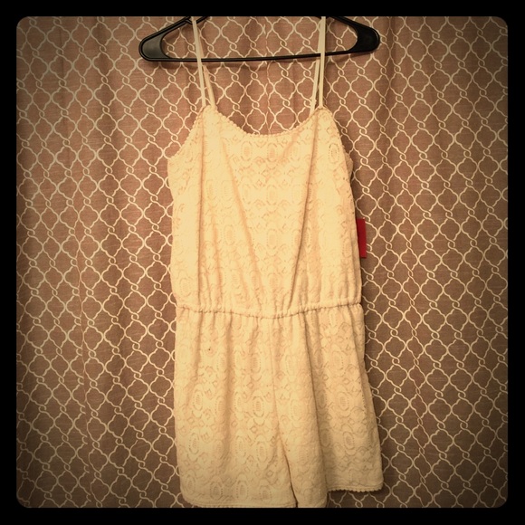 Lacey white romper