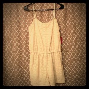 Lacey white romper