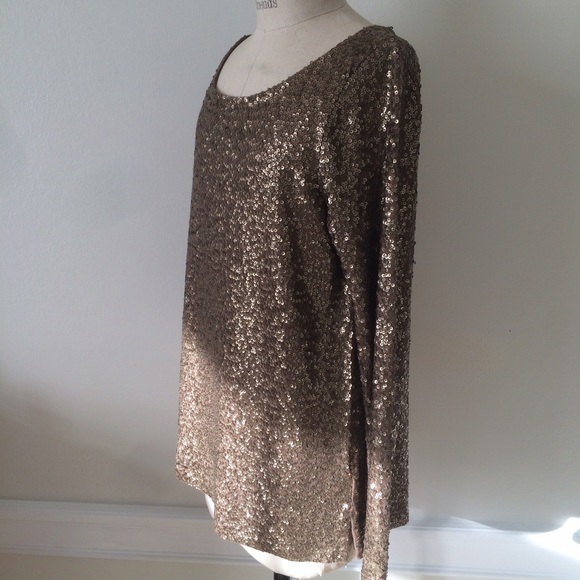 J Crew glimmer long sleeve knit tee
