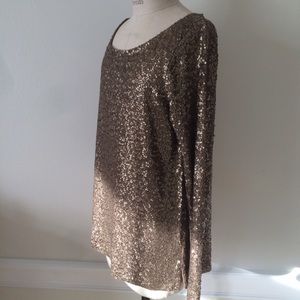 J Crew glimmer long sleeve knit tee