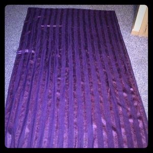 Double pane sheer purple curtains