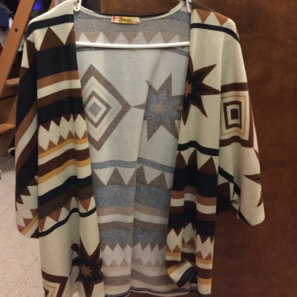 Aztec Print Cardigan