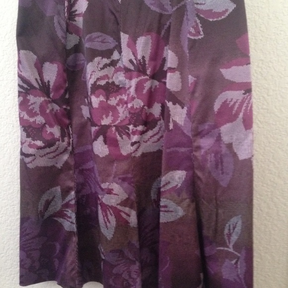 Purple floral skirt