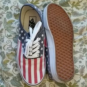 American Flag Vans US Women's 10