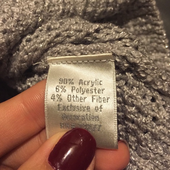 Silver/Grey Metallic Sweater - Picture 4 of 4