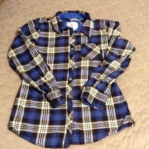 Justice girls size 12 flannel shirt