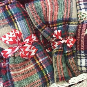 Plaid Blanket Scarf