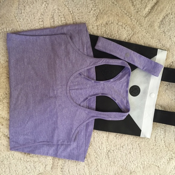 Lululemon Cool Racerback tank 6 headband bag