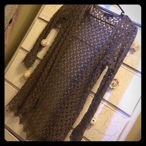 Lace brown cardigan