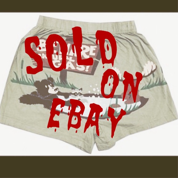 Beware Natural Gas men's funny boxers size L NWT
