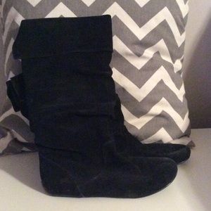 Steve Madden Bonanza Black Boots Size 8 1/2