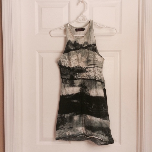 Motel Rocks Dresses & Skirts - Motel Landscape Printed Mini Dress