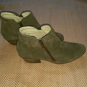 Leather Suede Booties Size 8.5
