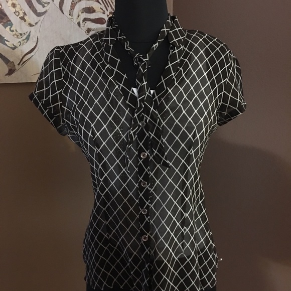 Sheer top for work