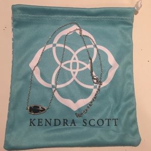Kendra Scott Skylie Silver and Black Necklace
