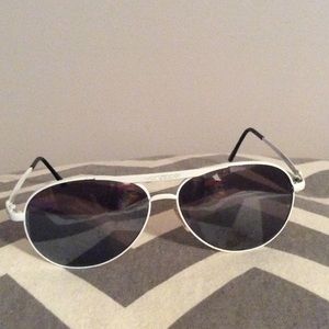 White Fernstein Vonzipper Aviator Sunglasses