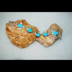 handmade & handcrafted gemstone jewelry Jewelry - Blue Chalcedony Bracelet 925 Silver 8" handmade & handcrafted gemstone jewelry Jewelry - Blue Chalcedony Bracelet 925 Silver 8"