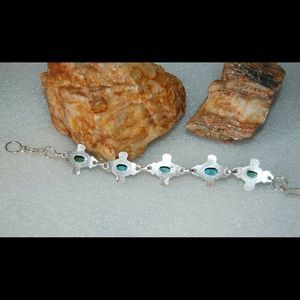 handmade & handcrafted gemstone jewelry Jewelry - Blue Chalcedony Bracelet 925 Silver 8" handmade & handcrafted gemstone jewelry Jewelry - Blue Chalcedony Bracelet 925 Silver 8"