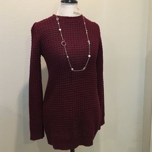 Forever 21 Burgundy Pullover Sweater